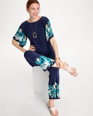 Chico's Outlet - Travelers™ Palm Border Crop Pant