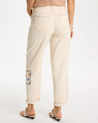 Chico's Online - Patchwork Relaxed Boyfriend Jean