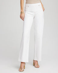 Chico's / Seeded Pull-On Wide-Leg Jeans