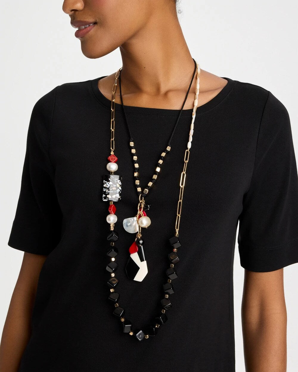 Chico's Outlet - Corded Short Pendant Necklace