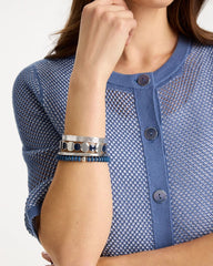 Chico's For Sale - Navy Resin Glam Stretch Bracelet