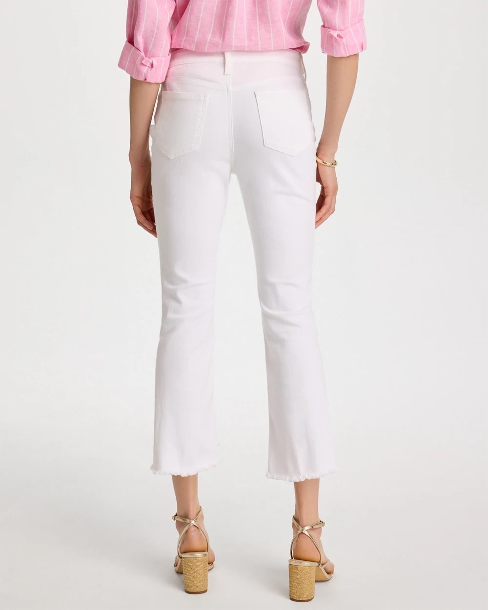 Chico's US - Petite No Stain Girlfriend Fray Hem Kick Flares