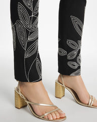 Chico's US - Floral Soutache Brigitte™ Slim Pull-On Ankle Pants