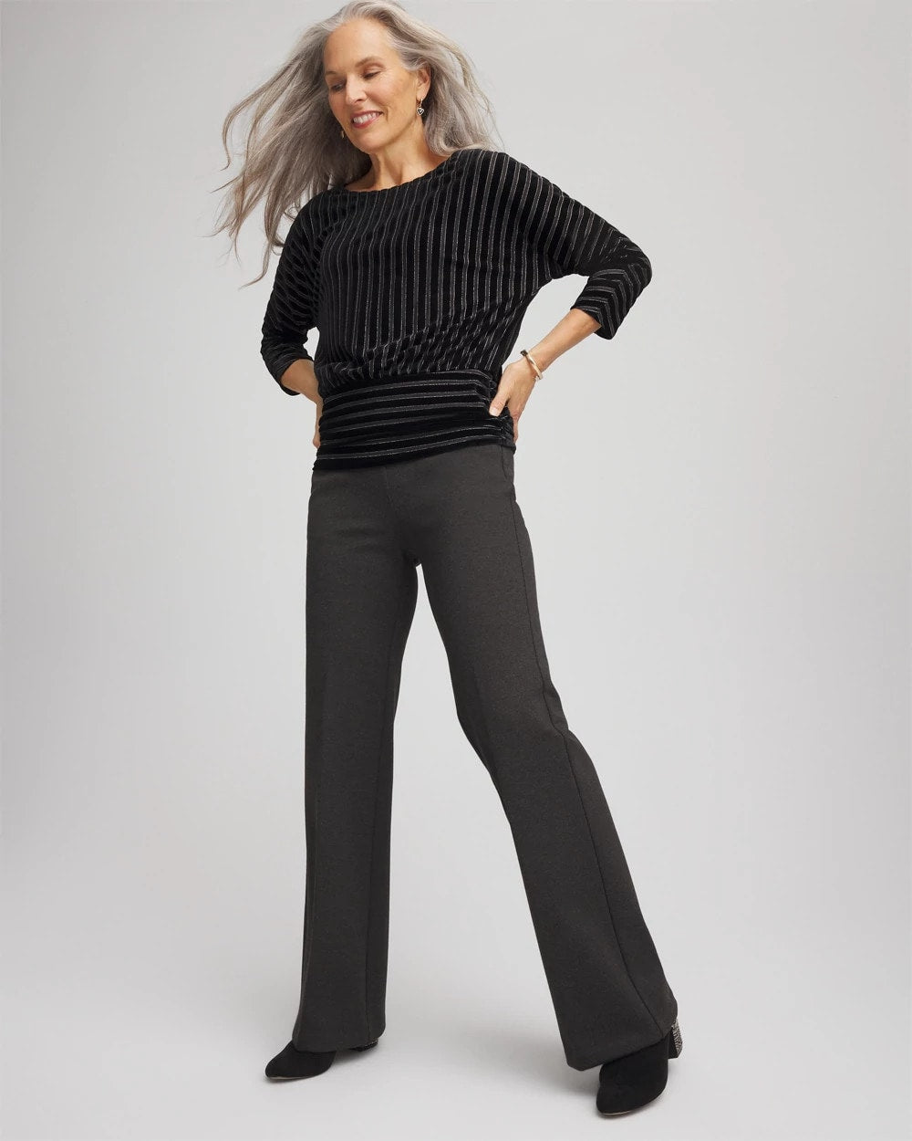 Chico's On Sale - Petite Juliet Wide Full-Length Ponte Pants