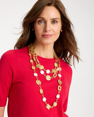 Chico's On Sale - Pearl Hammered Short Necklace