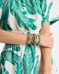 Chico's / Glam Teal Slice Stretch Bracelet