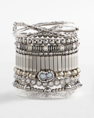 Chico's On Sale - Silvertone Flexible Cuff Bracelet