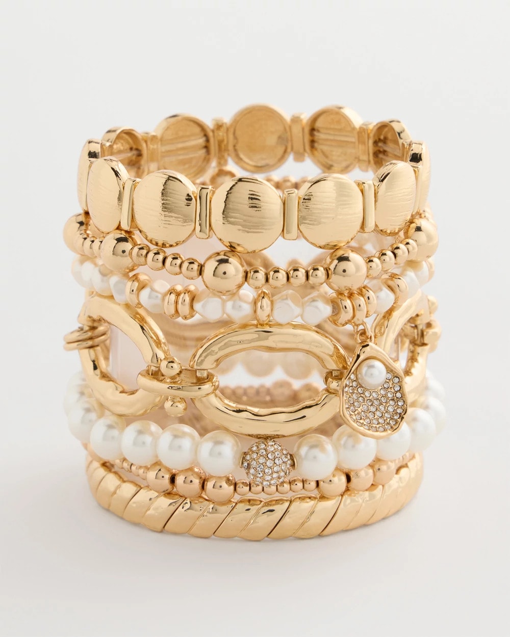 Chico's Outlet - Pearlescent Stretch Hero Bracelet
