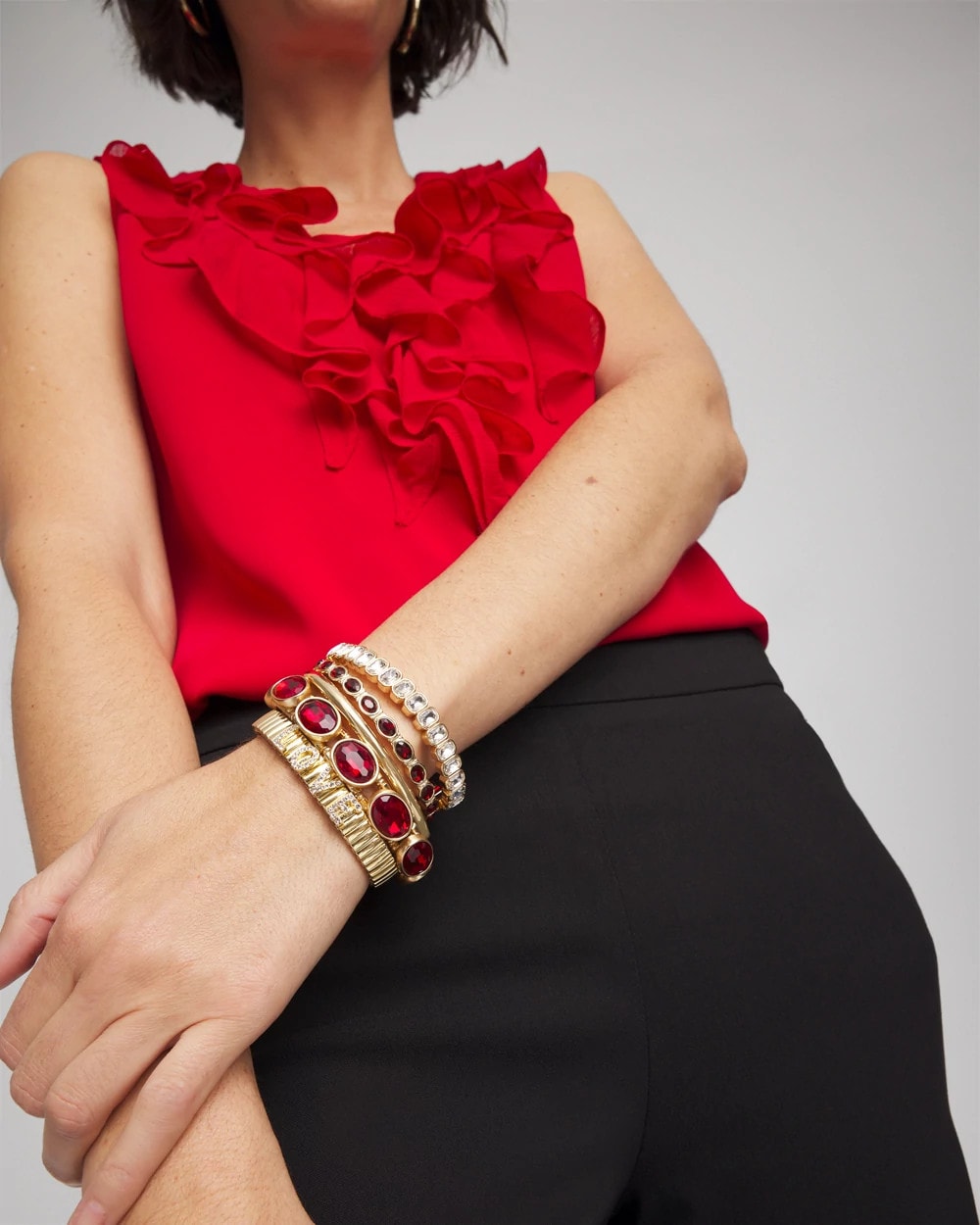 Chico's US - Gold Hinge Bangle