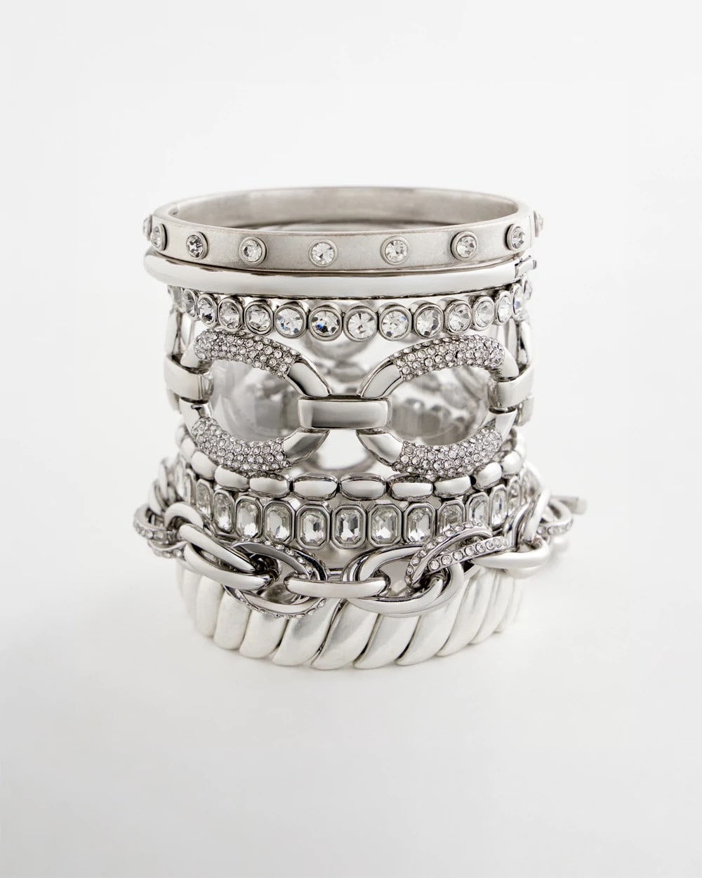 Chico's Discount - Large Pave Link Toggle Bracelet