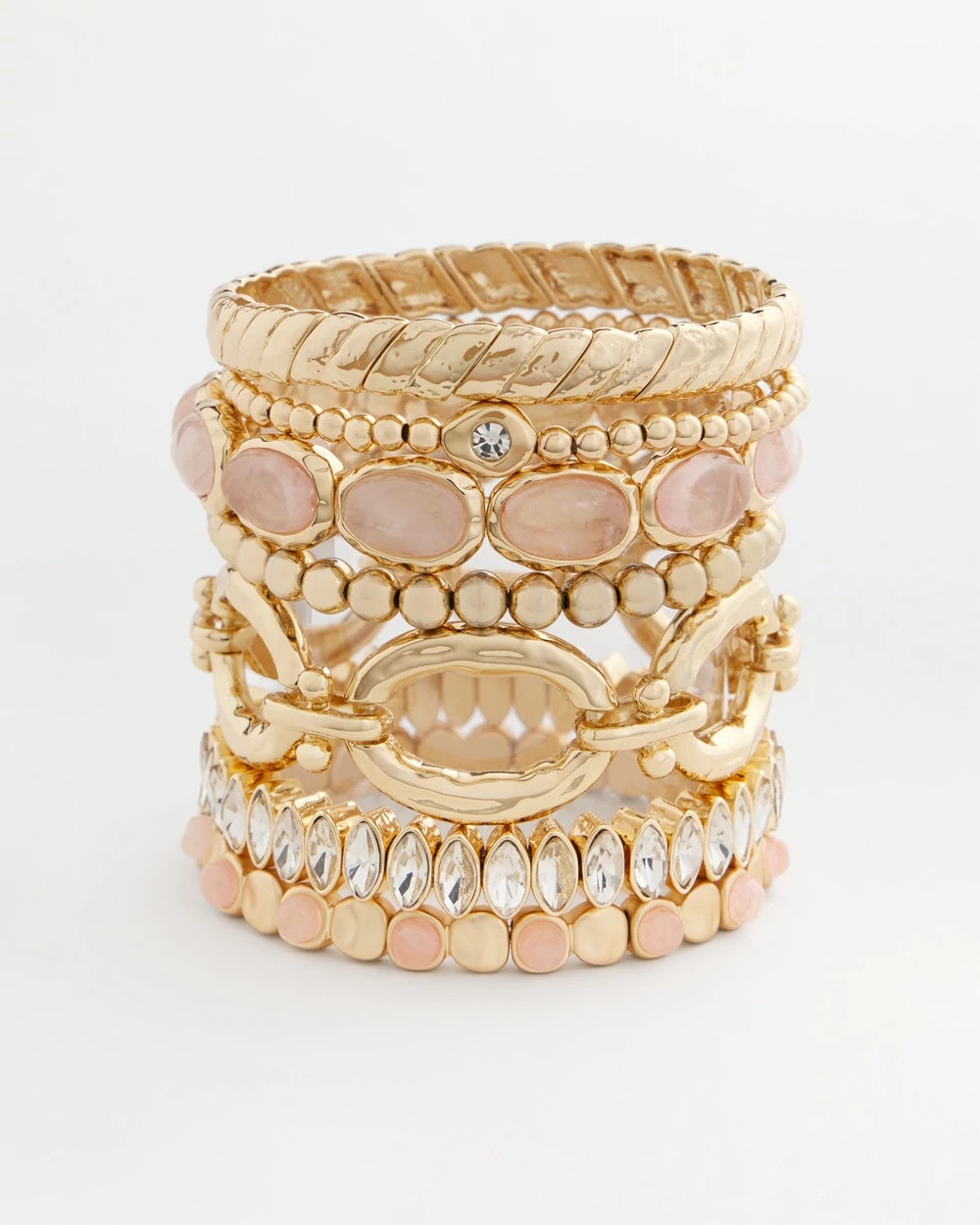 Chico's Online - Blush Mini Circle Stretch Bracelet