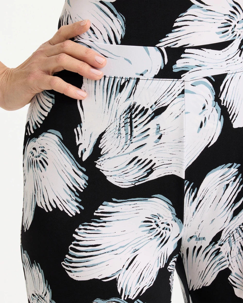 Chico's On Sale - Travelers™ Knit Abstract Floral Cropped Pants