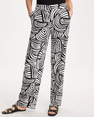 Chico's / Geo Pull-On Wide-Leg Linen Pants