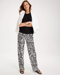 Chico's / Geo Pull-On Wide-Leg Linen Pants