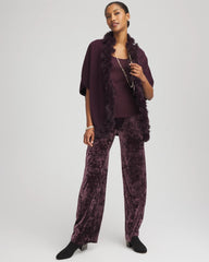 Chico's For Sale - Crushed Velvet Wide-Leg Pants