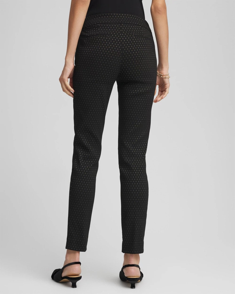 Chico's Outlet - Brigitte™ Slim Ankle Jacquard Pants
