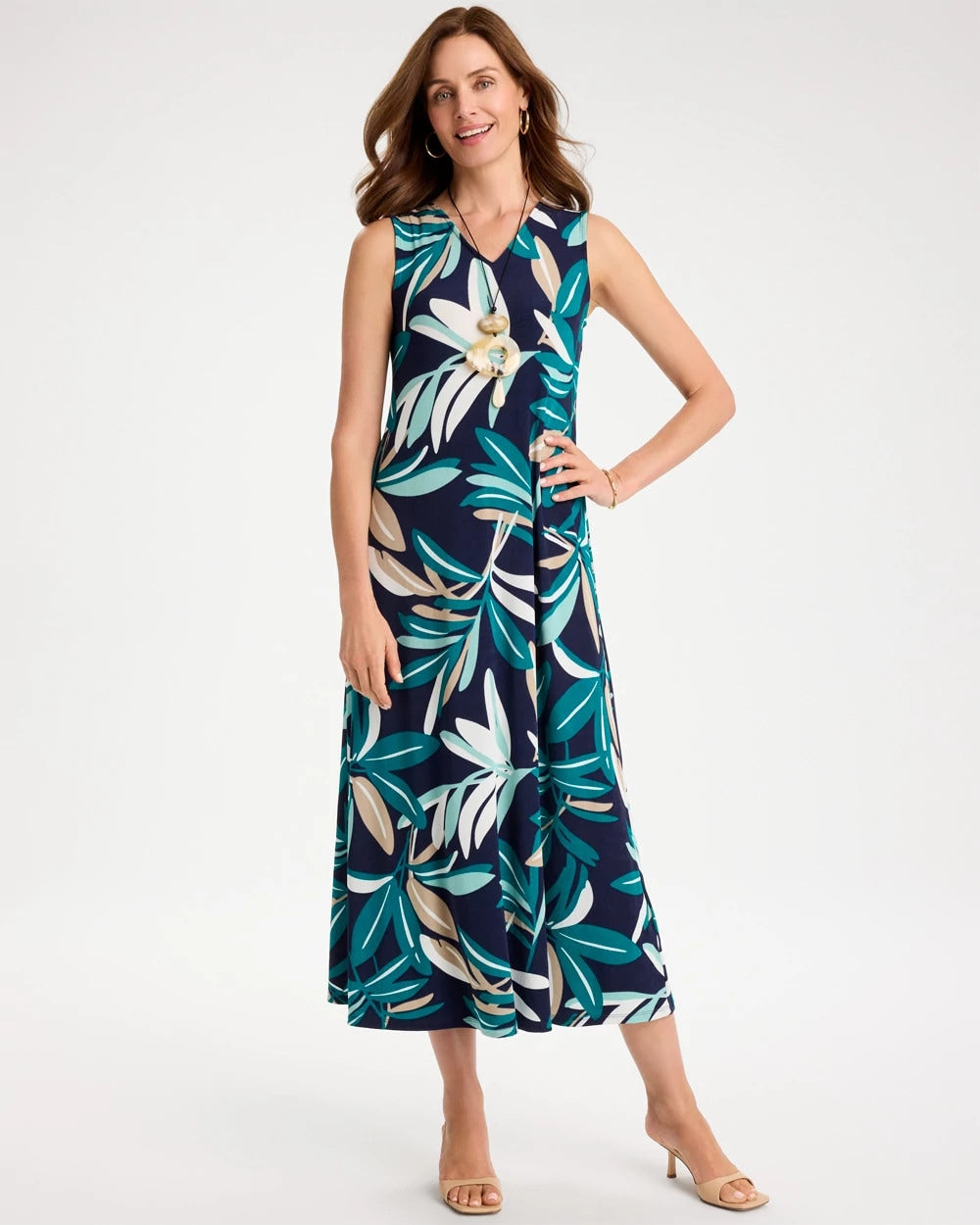 Chico's / Travelers™ Palm Maxi Dress