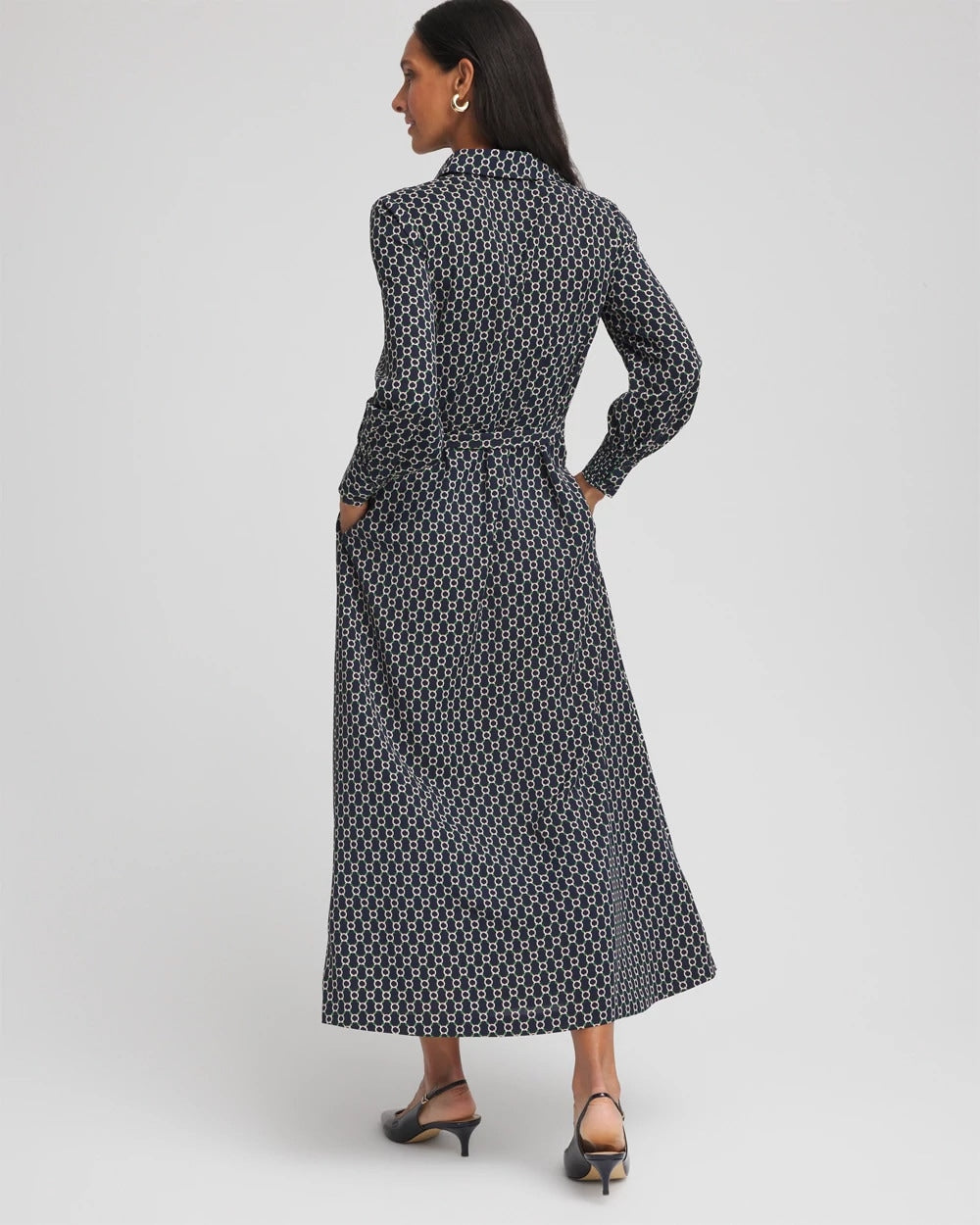 Chico's US - Chain Print Maxi Shirtdress