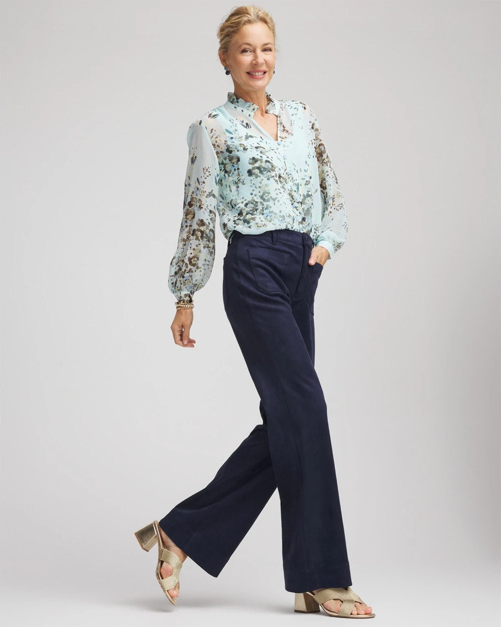 Chico's Online - Faux Suede Bootcut Ankle Pants